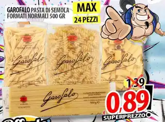 Il Genio Supermercato GAROFALO PASTA DI SEMOLA FORMATI NORMALI 500 GR offerta