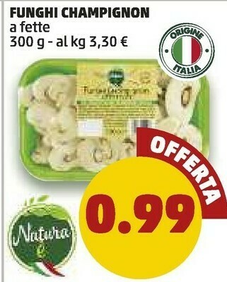 PENNY Funghi Champignon offerta
