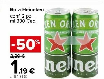 Carrefour Market Heineken Birra offerta