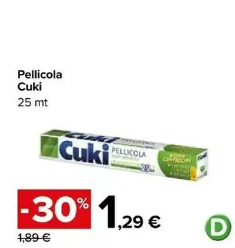 Carrefour Market Cuki Pellicola Trasparente offerta