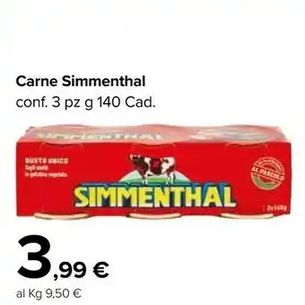 Carrefour Market Simmenthal Carne in scatola offerta