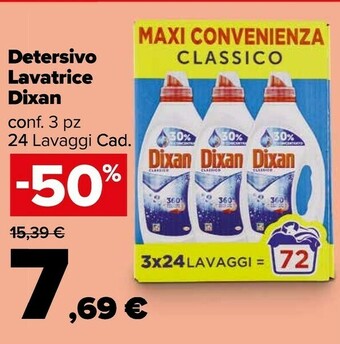 Carrefour Market Dixan Detersivo lavatrice offerta