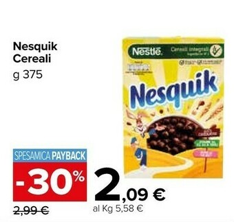 Carrefour Market Nesquik Cereali offerta