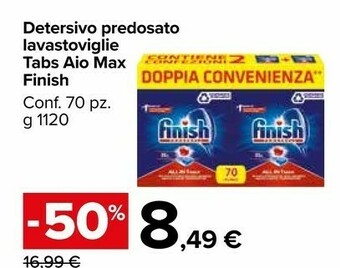 Carrefour Market Finish Detersivo lavastoviglie offerta