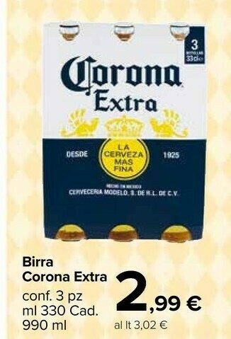 Carrefour Market Corona Extra Birra Corona offerta