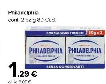 Carrefour Market Philadelphia Formaggio spalmabile offerta