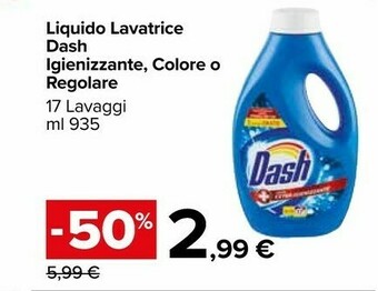 Carrefour Dash Detersivo lavatrice offerta