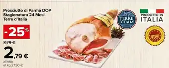 Carrefour Terre d'Italia Prosciutto di Parma offerta