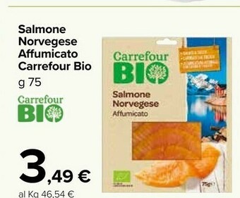 Carrefour Salmone affumicato offerta