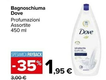Carrefour Dove Bagnoschiuma offerta