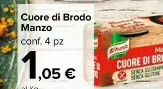 Carrefour Cuore Brodo offerta
