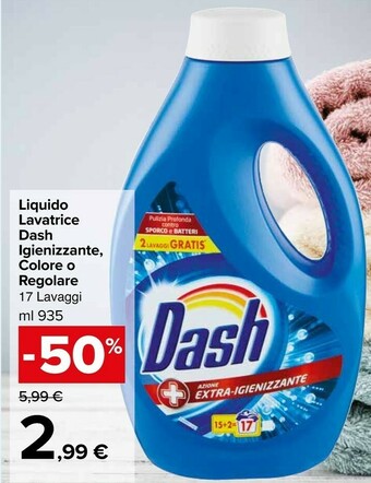 Carrefour Dash Detersivo lavatrice offerta