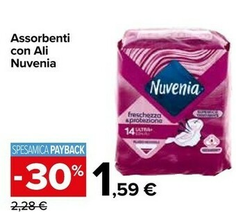 Carrefour Nuvenia Assorbenti offerta