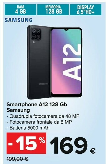 Carrefour Samsung Smartphone android offerta