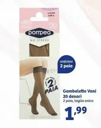 In'S Mercato Pompea Gambaletto Vani 20 Denari offerta
