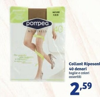 Pompea Collant Riposante 40 Denari