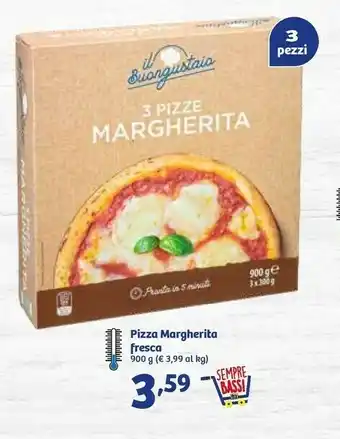In'S Mercato Il Buongustaio 3 Pizze Margherita 900 G offerta