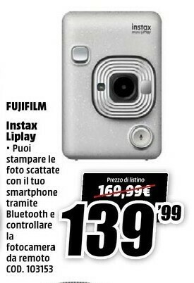 MediaWorld Fujifilm Instax Liplay offerta