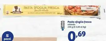 In'S Mercato Pasta Sfoglia Fresca Rotonda 230 G offerta
