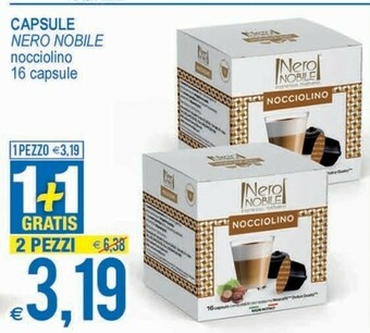 MD Discount Nero Nobile Nocciolino 16 Capsule offerta