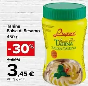 Carrefour Market Luxor Salsa Tahina 450 G(ml) offerta