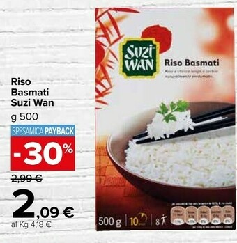 Carrefour Market Suzi wan Riso Basmati 500 G(ml) offerta