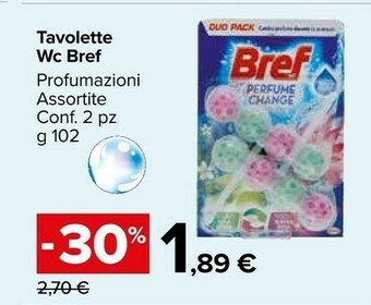 Carrefour Market Bref Tavolette Wc offerta