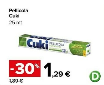 Carrefour Market Cuki Pellicola offerta