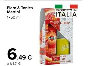 Carrefour Market Martini Fiero & Tonica offerta
