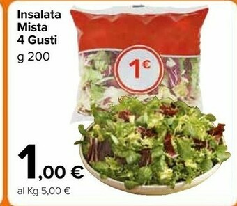 Carrefour Market Insalata Mista 4 Gusti offerta