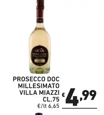 Ok Market PROSECCO DOC MILLESIMATO VILLA MIAZZI CL.75 offerta