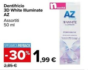 Carrefour Market Az Dentifricio 3d White Illuminate offerta