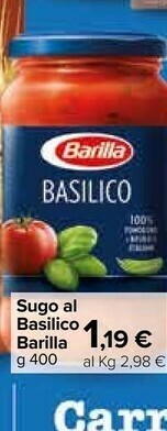 Carrefour Market Barilla Basilico 400 G(ml) offerta