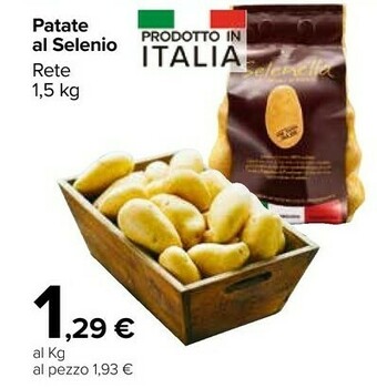 Carrefour Market Patate Al Selenio offerta