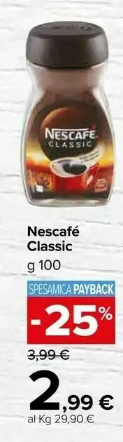 Carrefour Market Nescafé Classic offerta