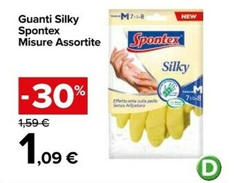 Carrefour Market Spontex Guanti Silky offerta