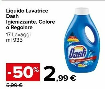 Carrefour Market Dash Liquido Lavatrice offerta