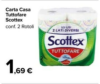Carrefour Market Scottex Carta Casa Tuttofare offerta