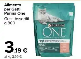 Carrefour Purina ONE Senior 7+ Cibo Secco Per Gatti Adulto Pollo 800 G offerta