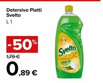Carrefour Svelto 8717163934159 Detersivo Per Piatti Gel 1000 Ml offerta