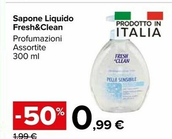Carrefour Fresh&clean Sapone Liquido offerta