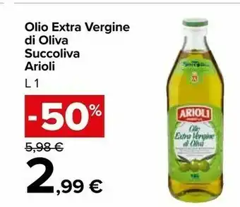 Carrefour Arioli Olio Extra Vergine Di Oliva 1000 G(ml) offerta