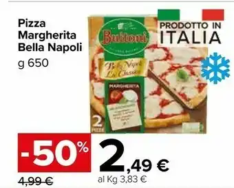 Carrefour Buitoni Pizza Margherita Bella Napoli offerta