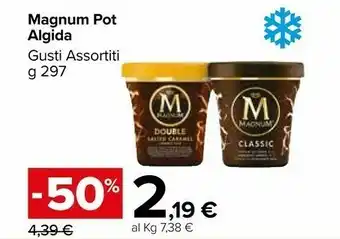 Carrefour Algida Magnum Pot White 297 G(ml) offerta