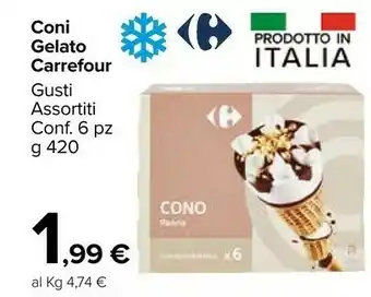 Carrefour Carrefour Coni Gelato offerta