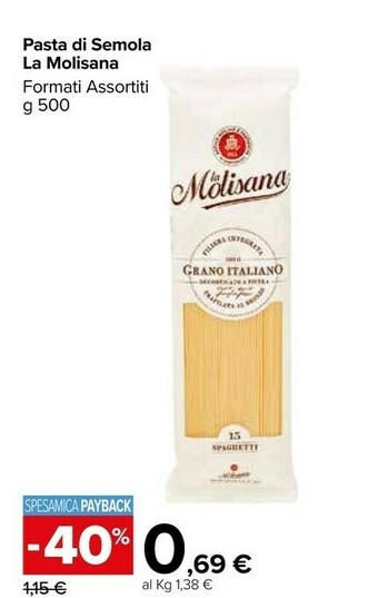 Carrefour La Molisana Pasta Di Semola offerta