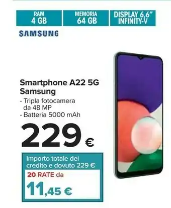 Carrefour Samsung Smartphone android offerta