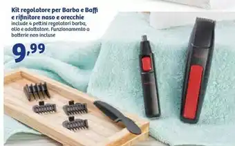 Kit Regolatore Per Barba E Baffi E Rifinitore Maso E Arecchio