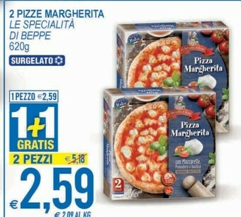 MD Discount Le Specialità di Beppe Le Specialita Di Beppe 2 Pizze Margherita offerta