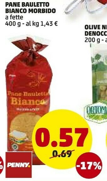 PENNY Pan Bauletto Bianco Morbido offerta
